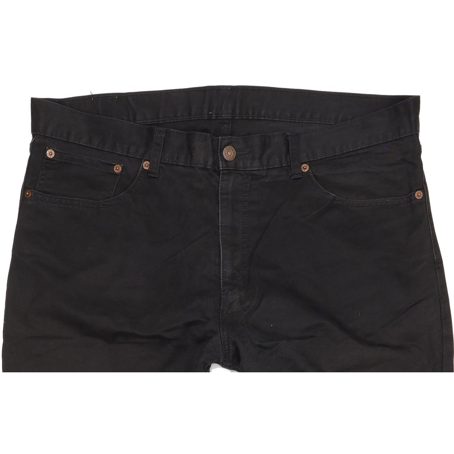 Levi's 751 Men Black Straight Regular Stretch Jeans W38 L29