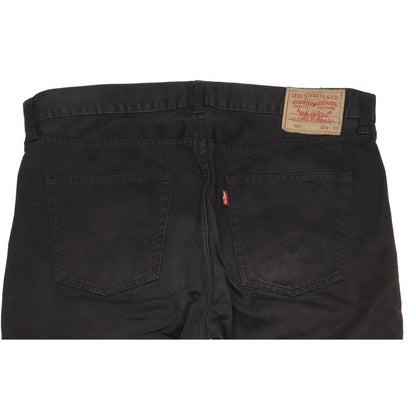 Levi's 751 Men Black Straight Regular Stretch Jeans W38 L29