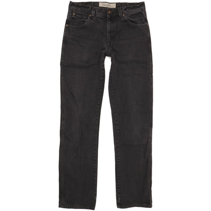 Wrangler Wesley Men Black Straight Regular Jeans W33 L34