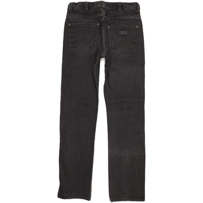 Wrangler Wesley Men Black Straight Regular Jeans W33 L34