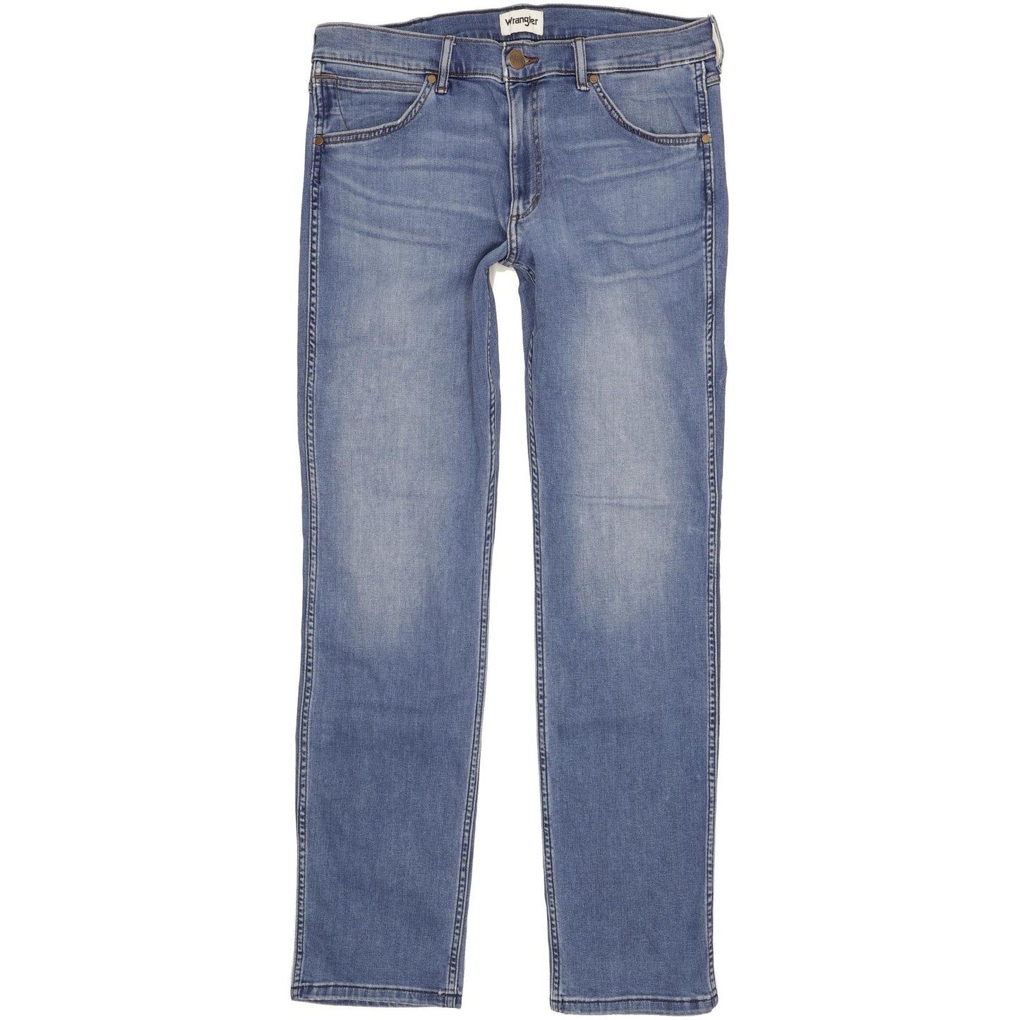 Wrangler Greensboro Men Blue Straight Regular Jeans W34 L33
