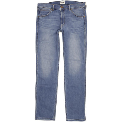 Wrangler Greensboro Men Blue Straight Regular Jeans W34 L33