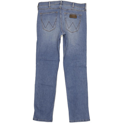 Wrangler Greensboro Men Blue Straight Regular Jeans W34 L33