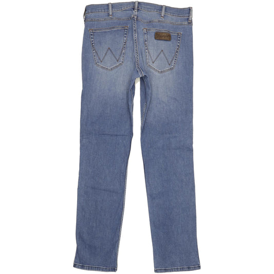 Wrangler Greensboro Men Blue Straight Regular Jeans W34 L33