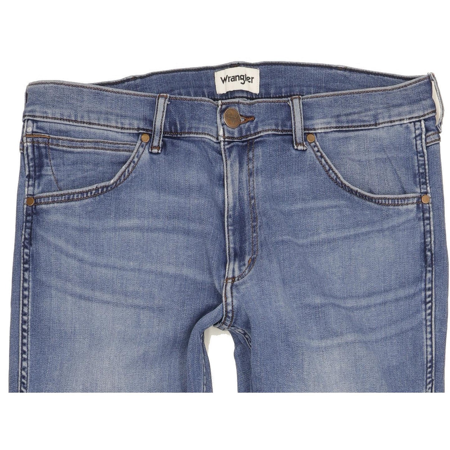 Wrangler Greensboro Men Blue Straight Regular Jeans W34 L33