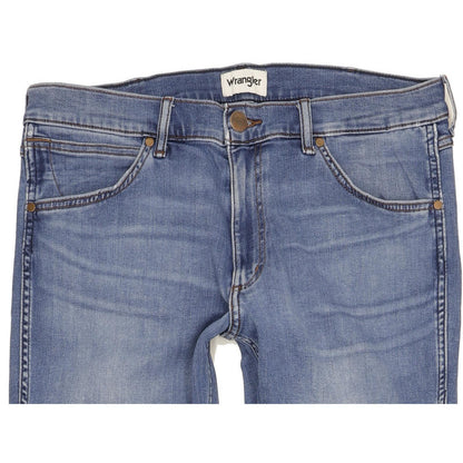Wrangler Greensboro Men Blue Straight Regular Jeans W34 L33