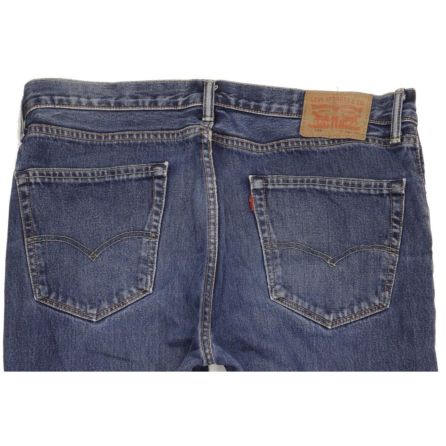 Levi's 751 Men Blue Straight Regular Jeans W37 L33