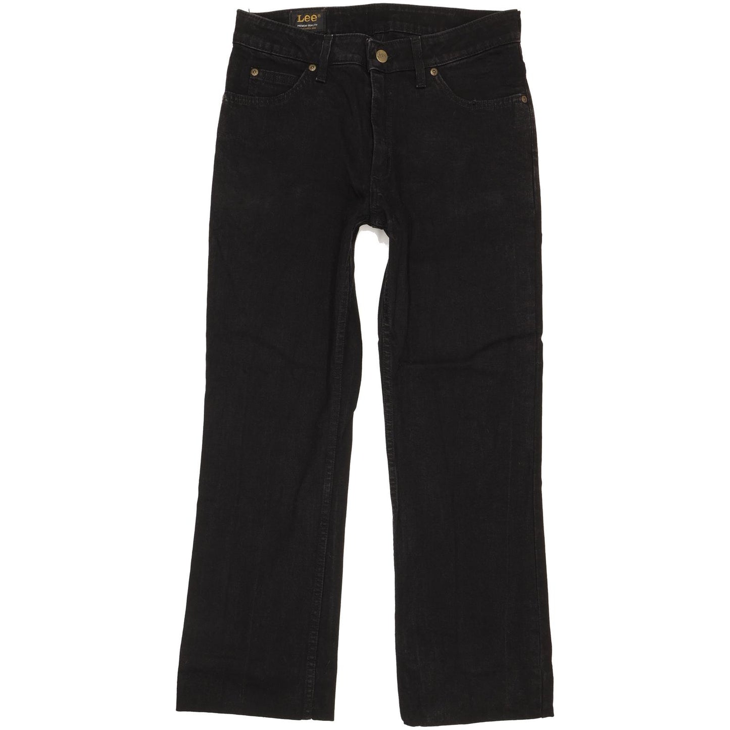 Lee Men Black Straight Regular Stretch Jeans W30 L27