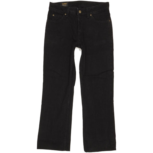 Lee Men Black Straight Regular Stretch Jeans W30 L27