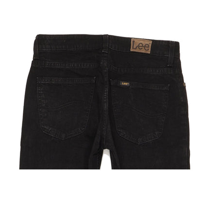 Lee Men Black Straight Regular Stretch Jeans W30 L27