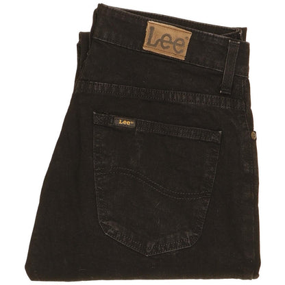 Lee Men Black Straight Regular Stretch Jeans W30 L27