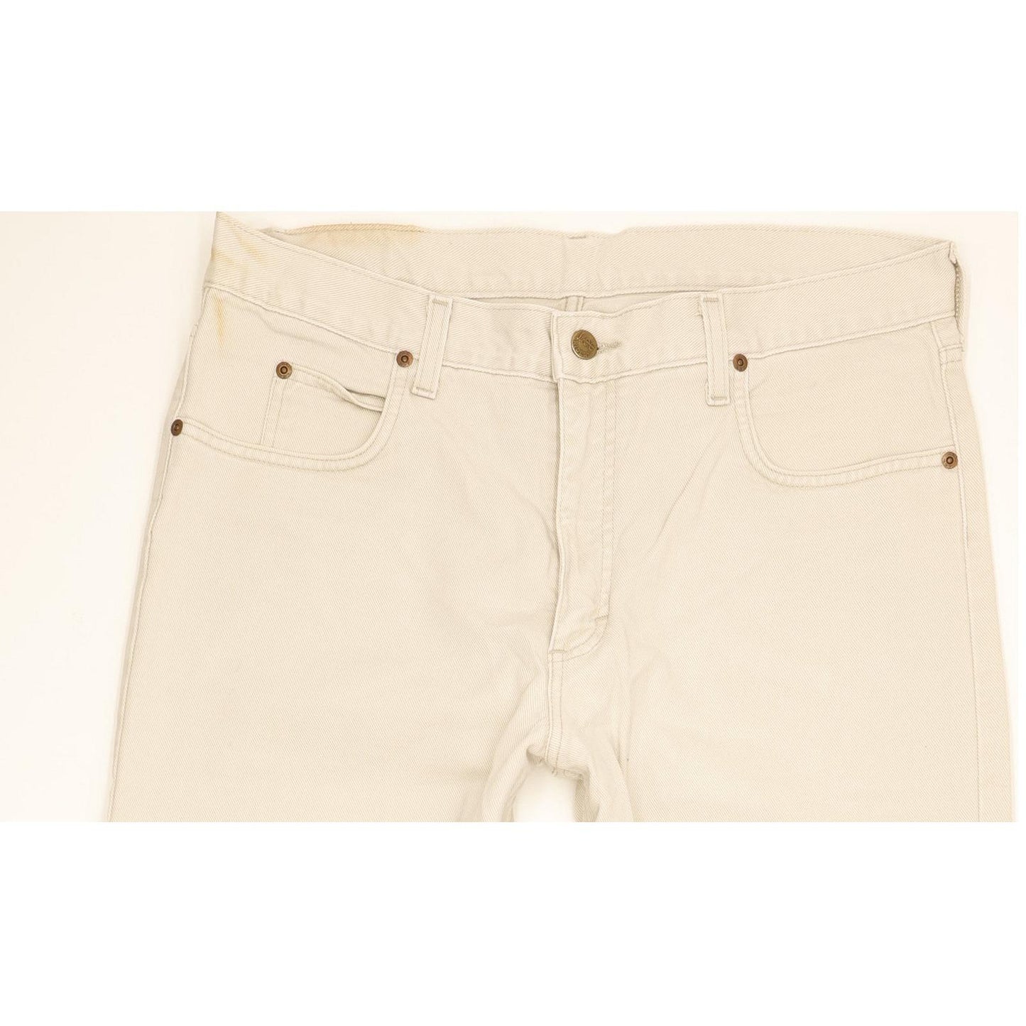 Lee Kansas Men Beige Straight Regular Jeans W36 L30