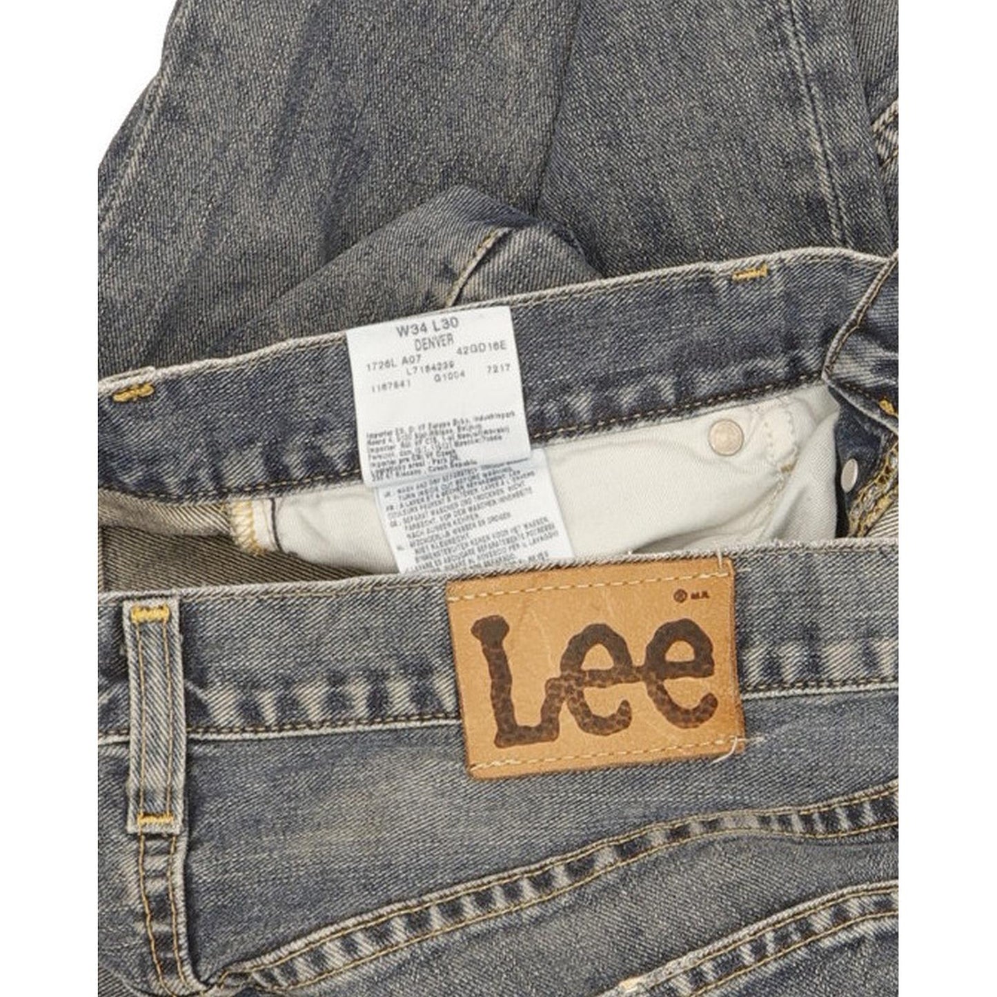 Lee Denver Men Blue Bootcut Regular Jeans W34 L30