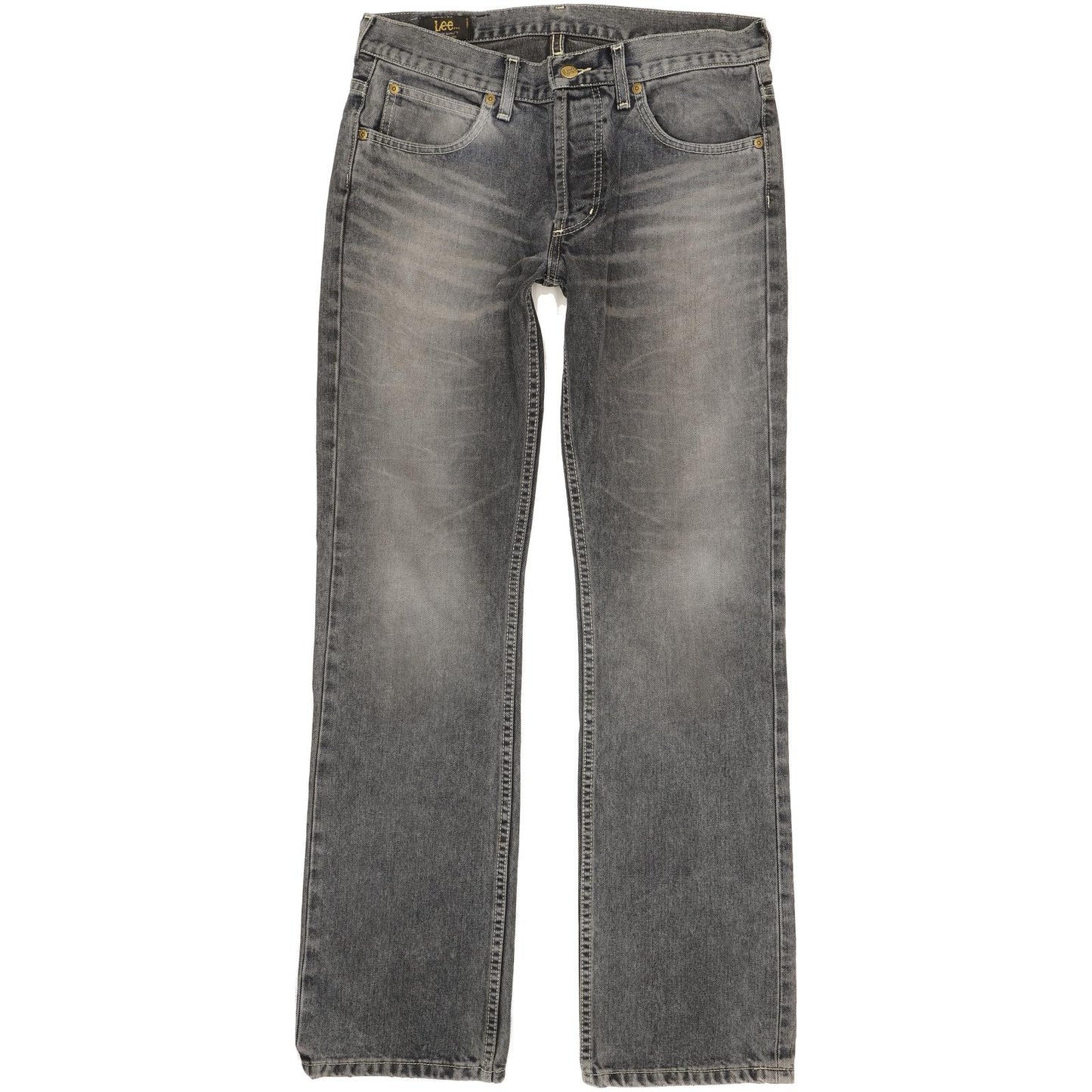 Lee Freeburn Men Grey Straight Slim Jeans W31 L32