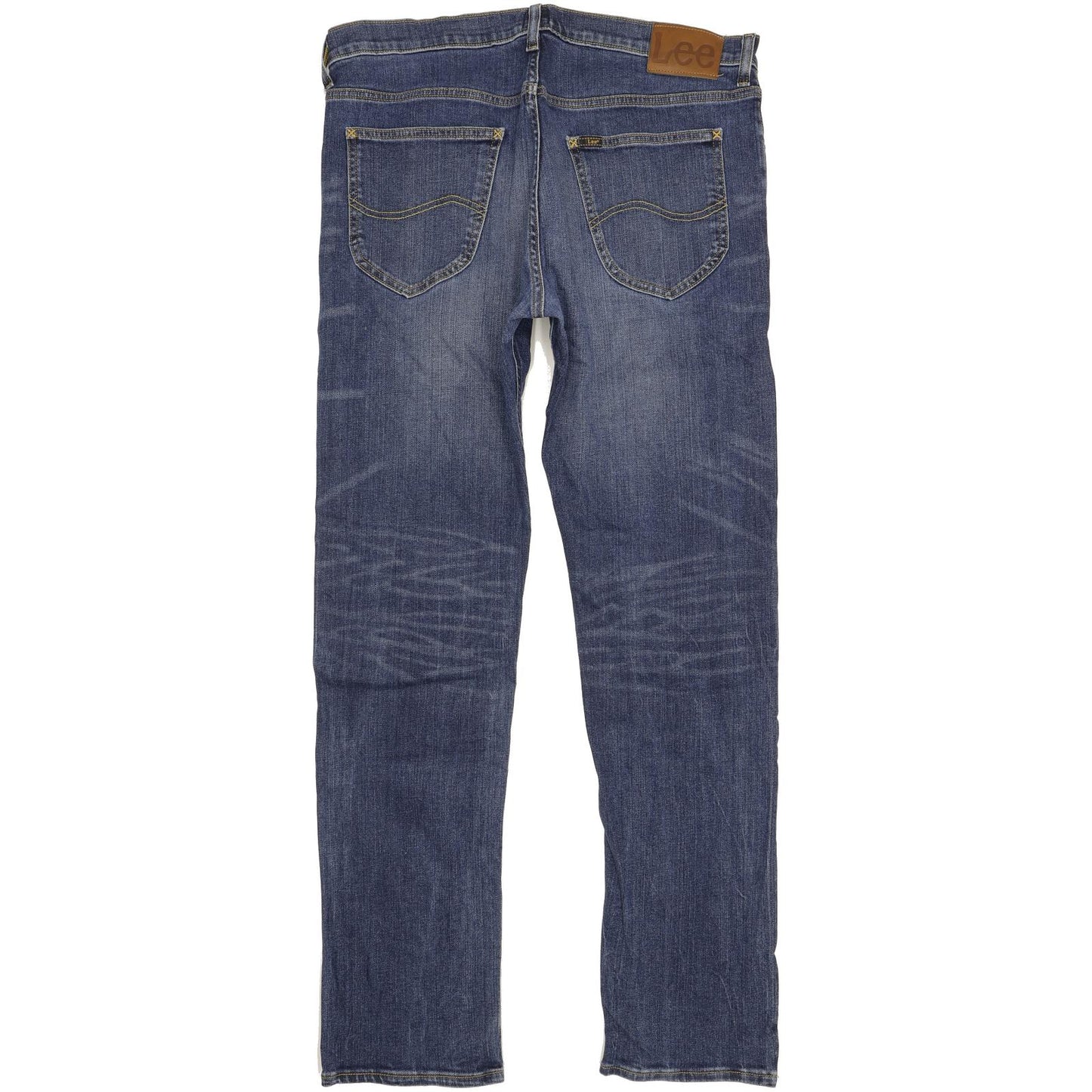 Lee Daren Men Blue Straight Slim Stretch Jeans W34 L34