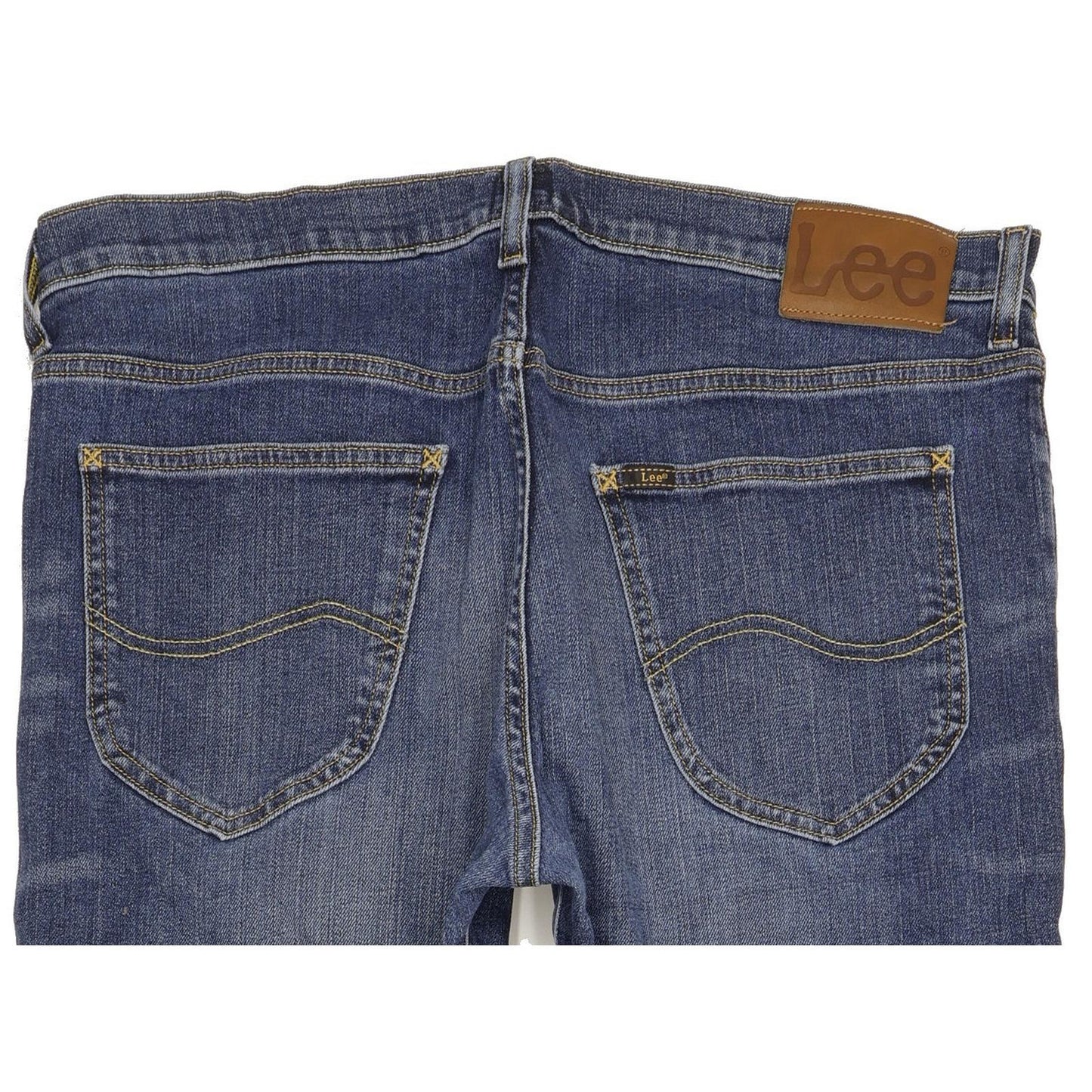 Lee Daren Men Blue Straight Slim Stretch Jeans W34 L34
