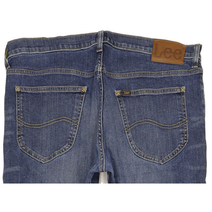 Lee Daren Men Blue Straight Slim Stretch Jeans W34 L34