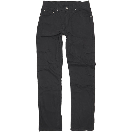 Levi's 752 Men Black Straight Regular Stretch Jeans W33 L36