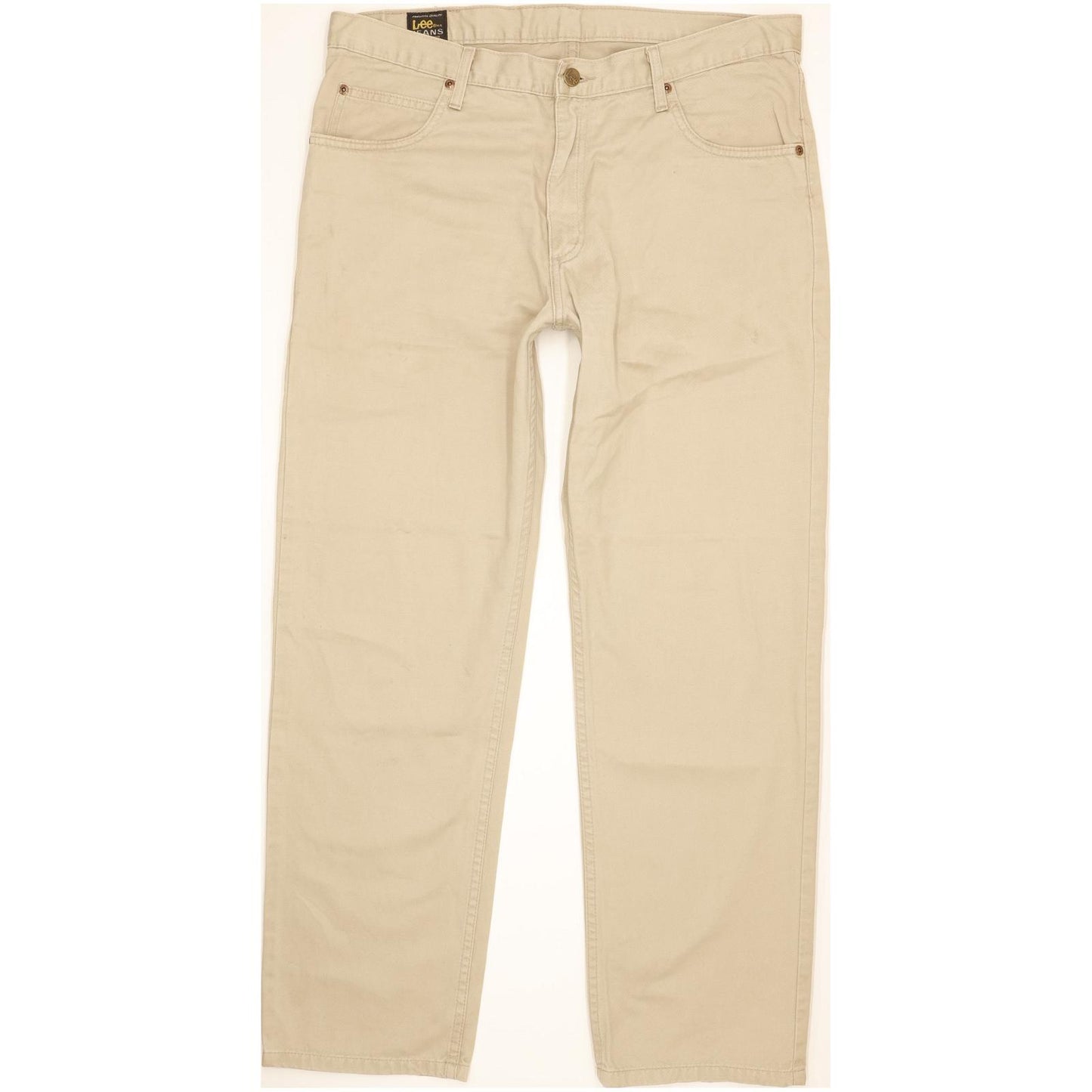 Lee Brooklyn Men Beige Straight Regular Jeans W36 L30