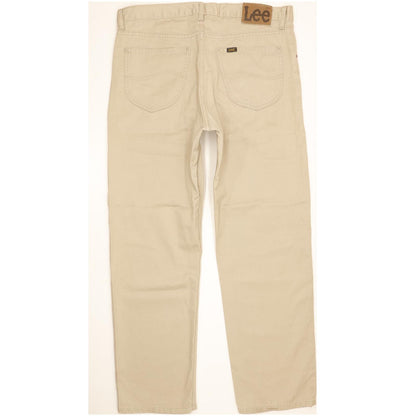 Lee Brooklyn Men Beige Straight Regular Jeans W36 L30