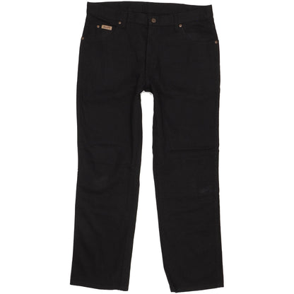 Wrangler Texas Men Black Straight Regular Jeans W36 L30
