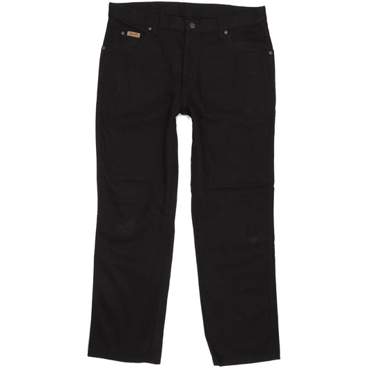 Wrangler Texas Men Black Straight Regular Jeans W36 L30