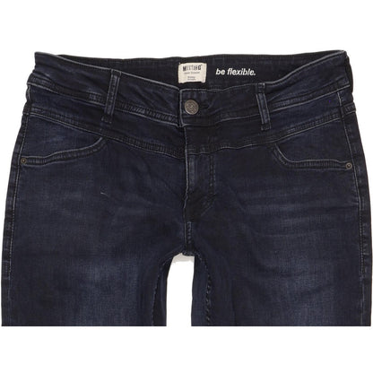 Mustang Sissy Women Navy Straight Slim Stretch Jeans W33 L32