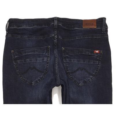 Mustang Sissy Women Navy Straight Slim Stretch Jeans W33 L32