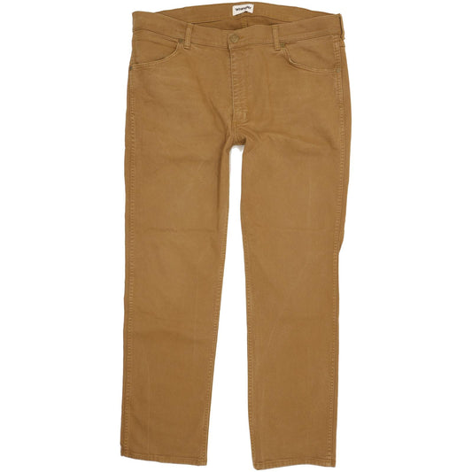 Wrangler Greensboro Men Brown Straight Regular Jeans W38 L31