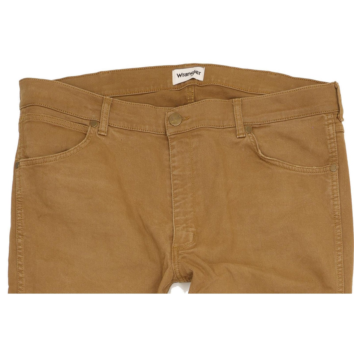 Wrangler Greensboro Men Brown Straight Regular Jeans W38 L31