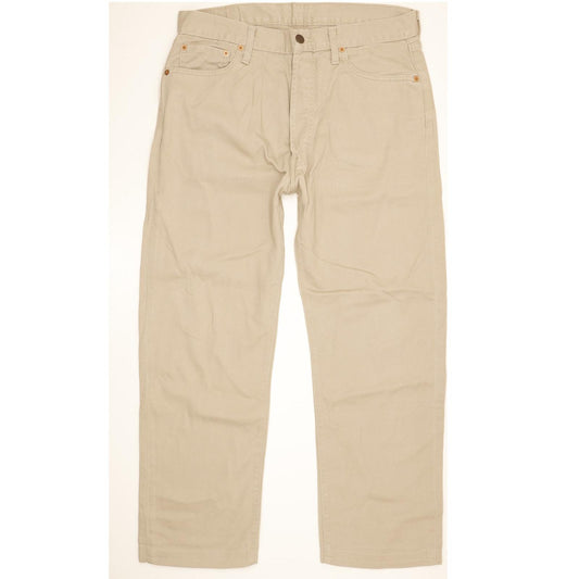 Levi's 551 Men Beige Straight Regular Jeans W34 L27