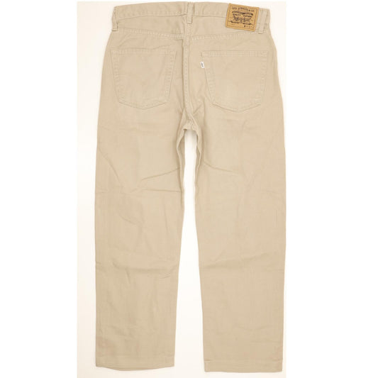 Levi's 551 Men Beige Straight Regular Jeans W34 L27
