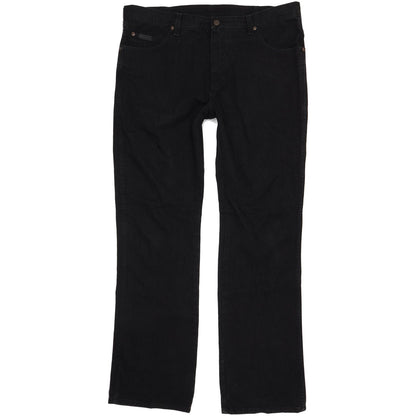 Wrangler Roxboro Men Black Straight Regular Jeans W39 L35