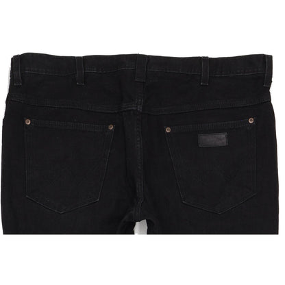 Wrangler Roxboro Men Black Straight Regular Jeans W39 L35