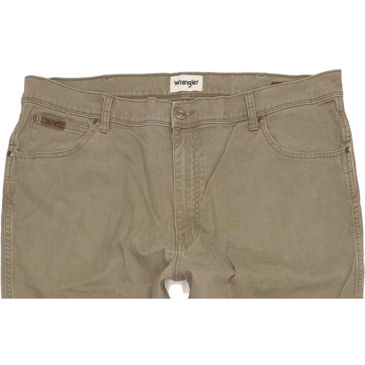 Wrangler Texas Men Green Straight Regular Stretch Jeans W40 L30