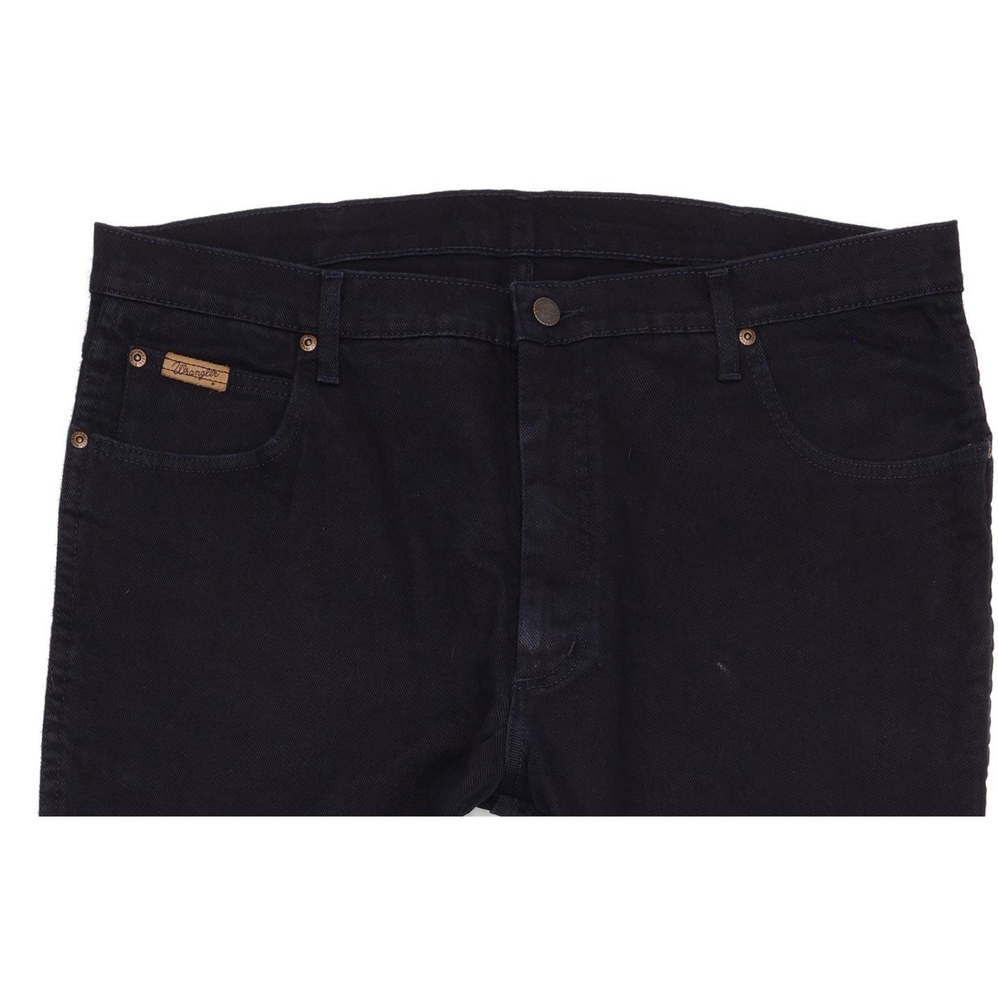 Wrangler Texas Men Navy Straight Regular Stretch Jeans W40 L30