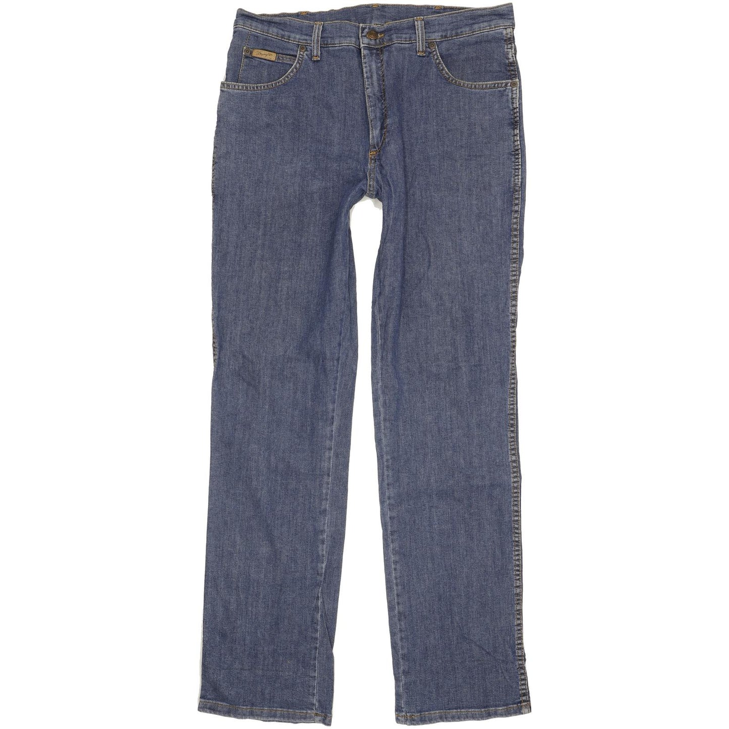 Wrangler Texas Men Blue Straight Regular Stretch Jeans W36 L34