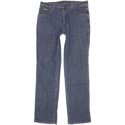 Wrangler Texas Men Blue Straight Regular Stretch Jeans W36 L34