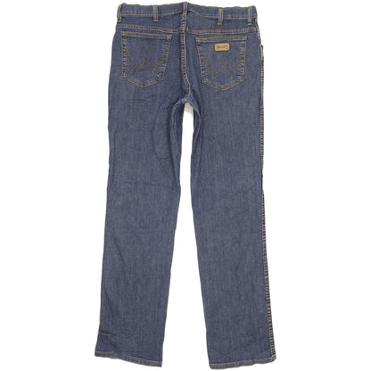 Wrangler Texas Men Blue Straight Regular Stretch Jeans W36 L34