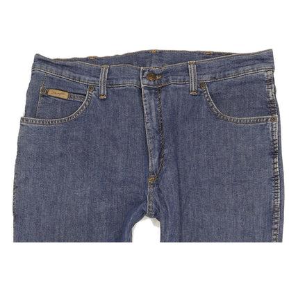 Wrangler Texas Men Blue Straight Regular Stretch Jeans W36 L34