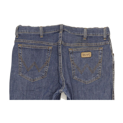 Wrangler Texas Men Blue Straight Regular Stretch Jeans W36 L34