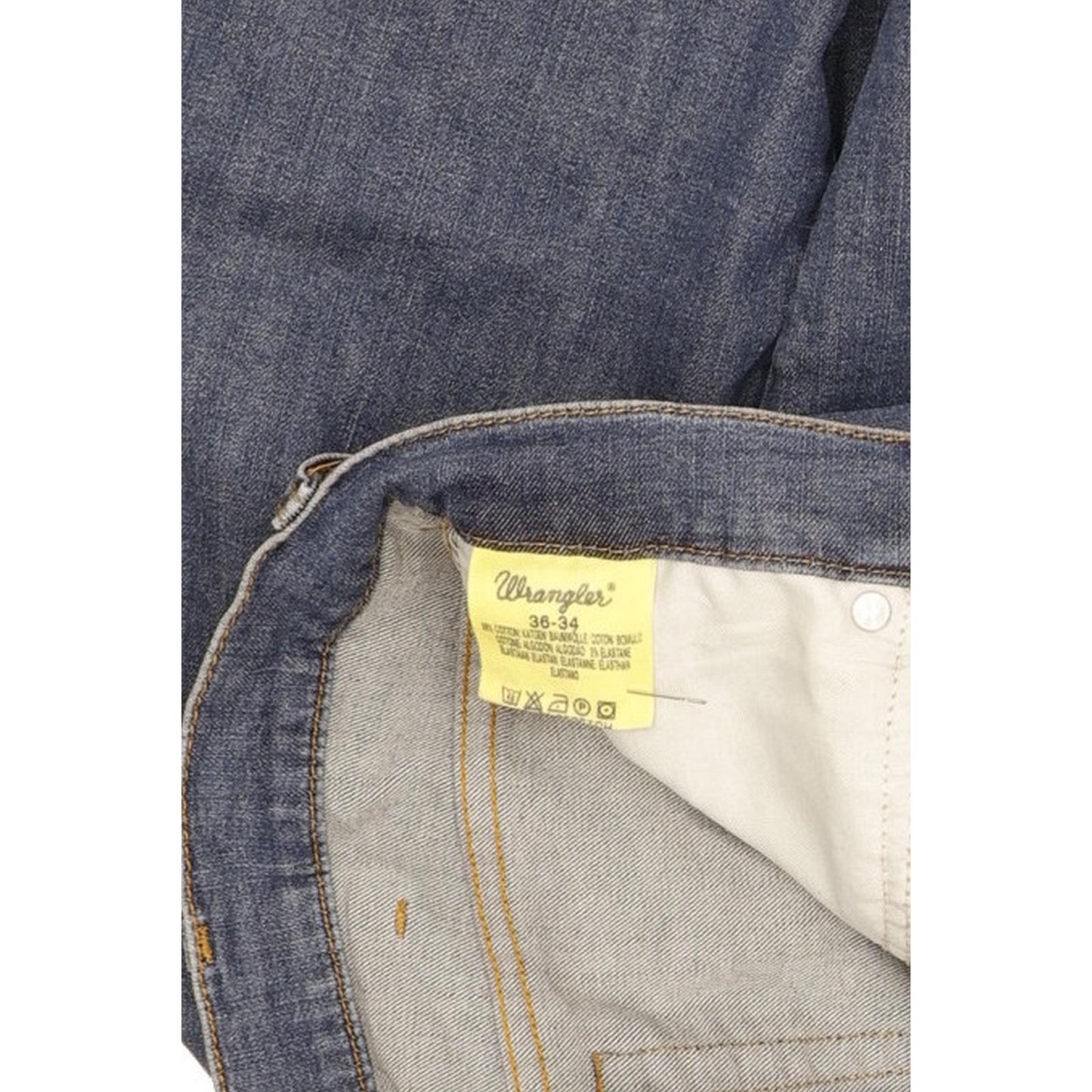 Wrangler Texas Men Blue Straight Regular Stretch Jeans W36 L34