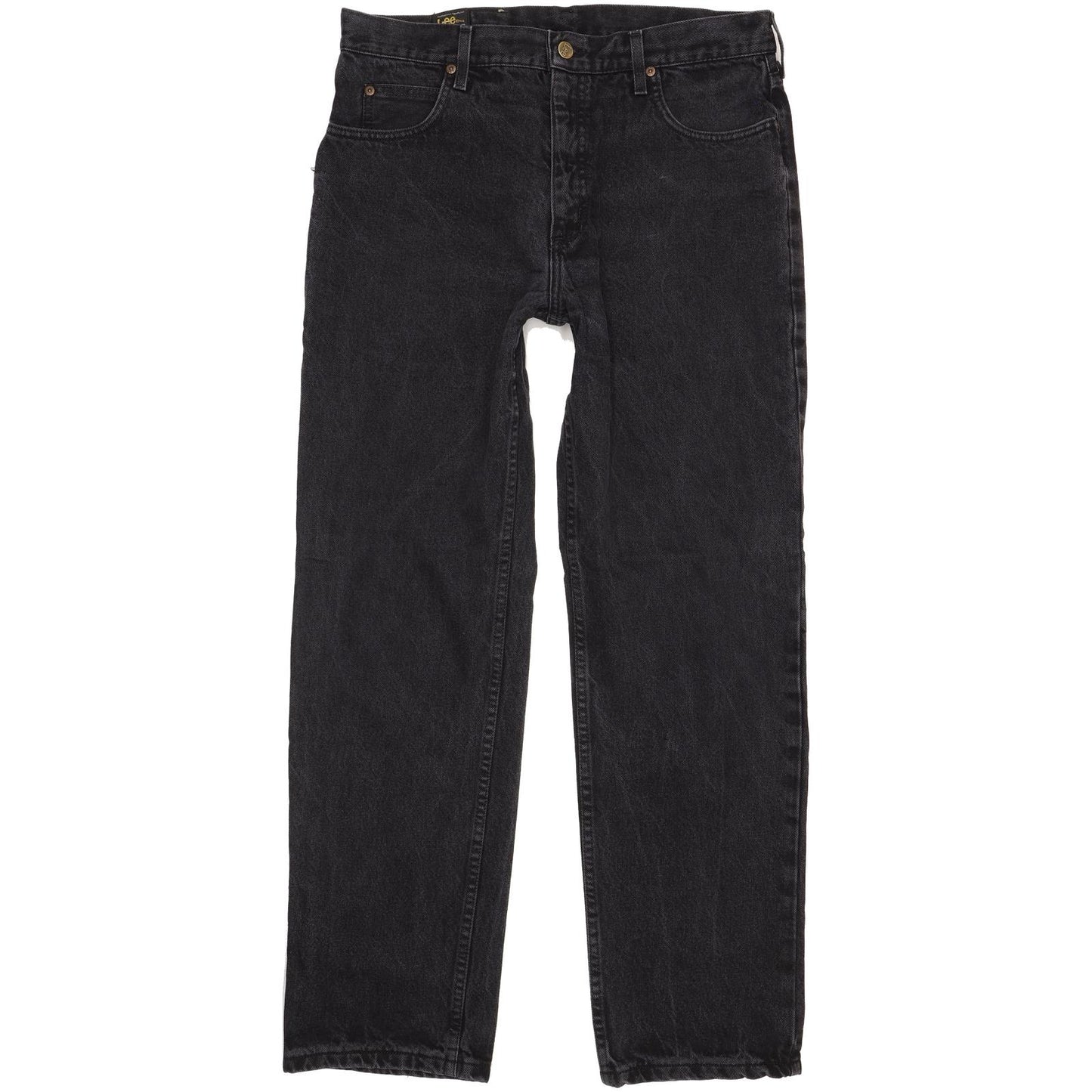 Lee Men Black Straight Regular Jeans W36 L31
