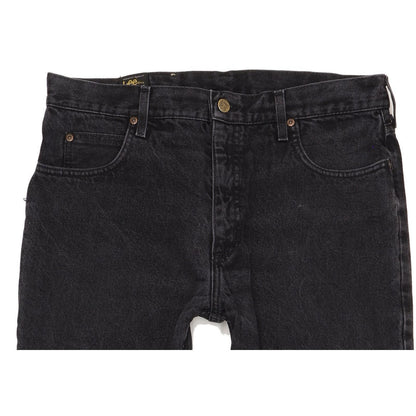 Lee Men Black Straight Regular Jeans W36 L31