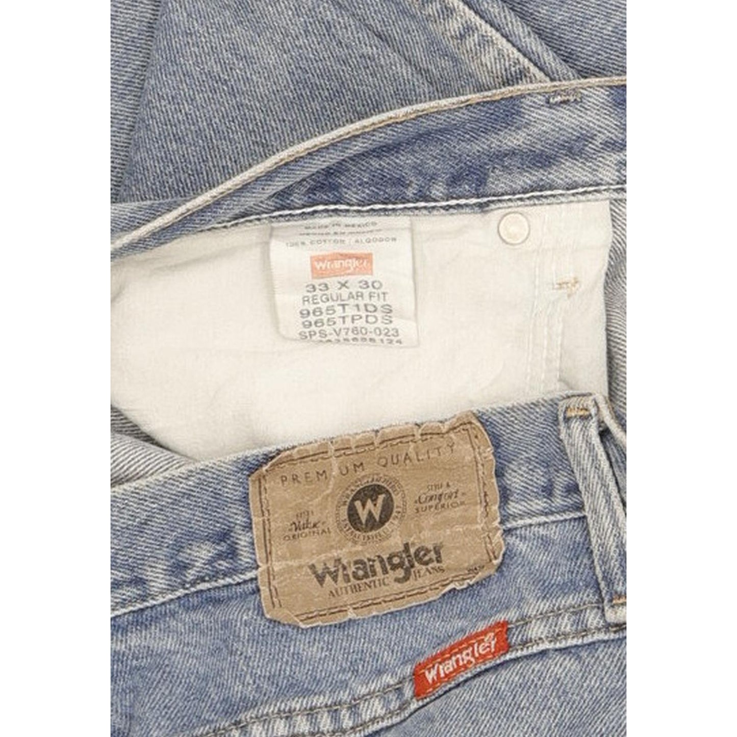 Wrangler Men Blue Straight Regular Jeans W33 L30