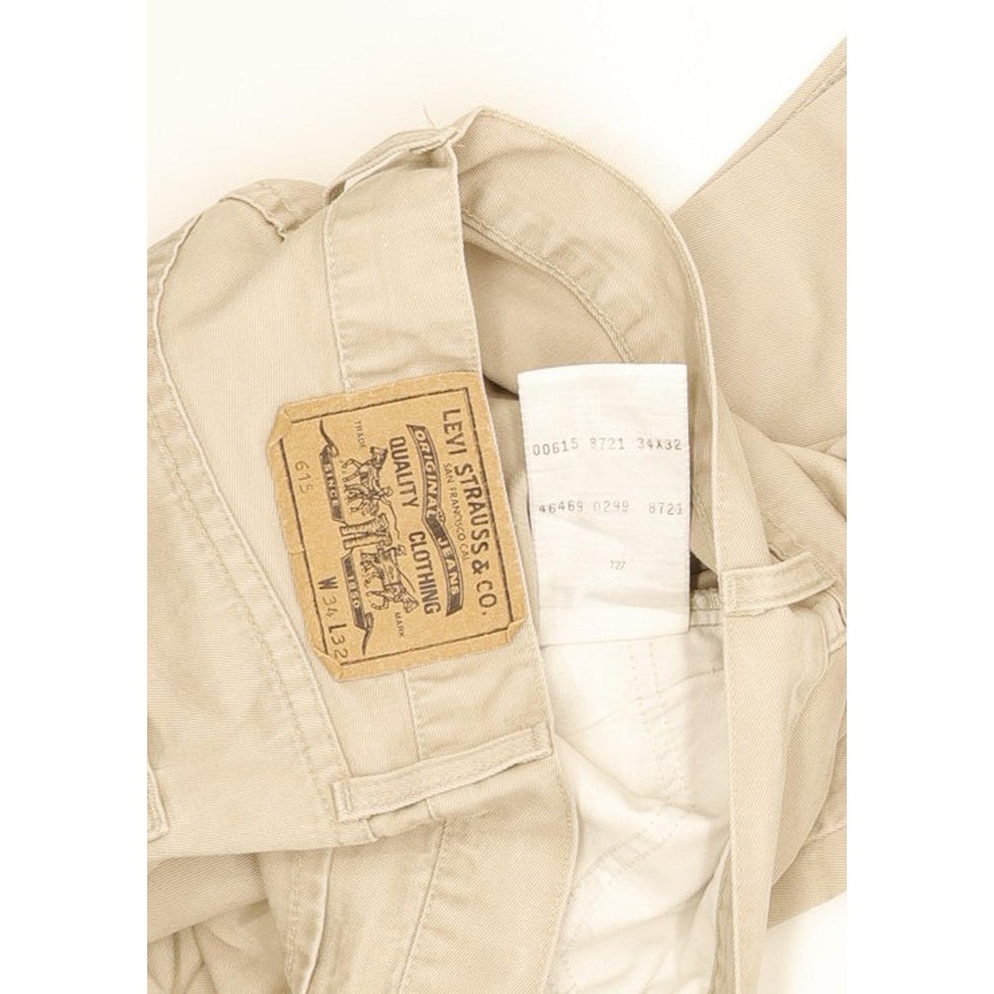Levi's 615 Men Beige Straight Regular Jeans W34 L30