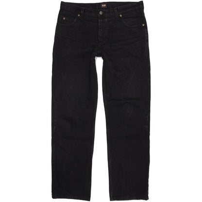 Lee Brooklyn Men Black Straight Regular Jeans W36 L33