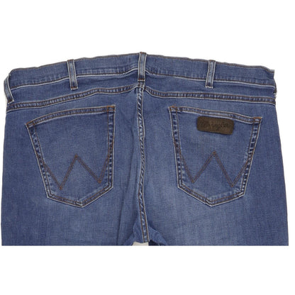 Wrangler Greensboro Men Blue Straight Regular Jeans W38 L32