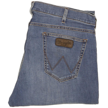 Wrangler Greensboro Men Blue Straight Regular Jeans W38 L32