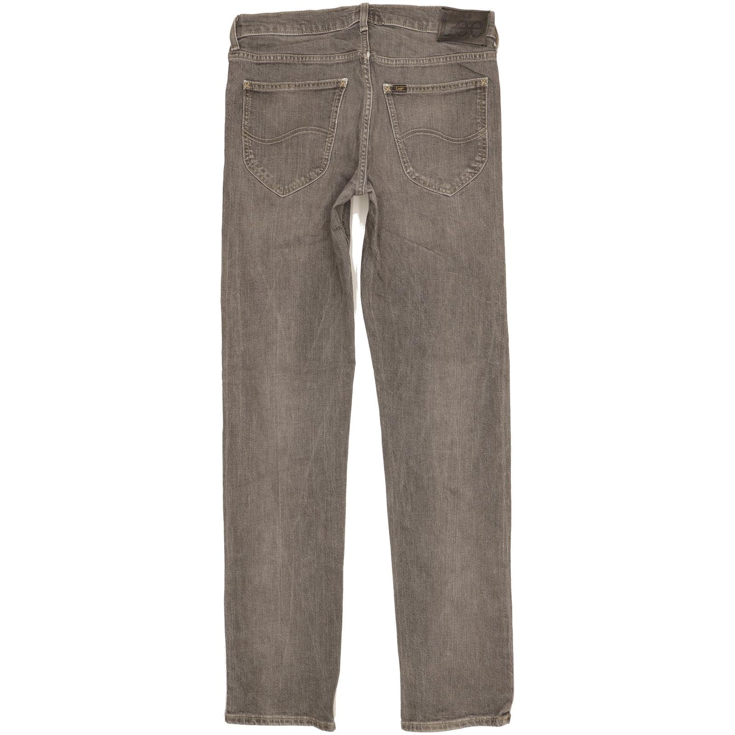 Lee Daren Men Grey Straight Slim Stretch Jeans W32 L34